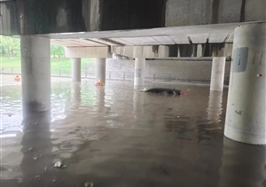 車(chē)輛涉水被困 隊員救助脫險—浙江民泰公司隊員救出被困駕駛員